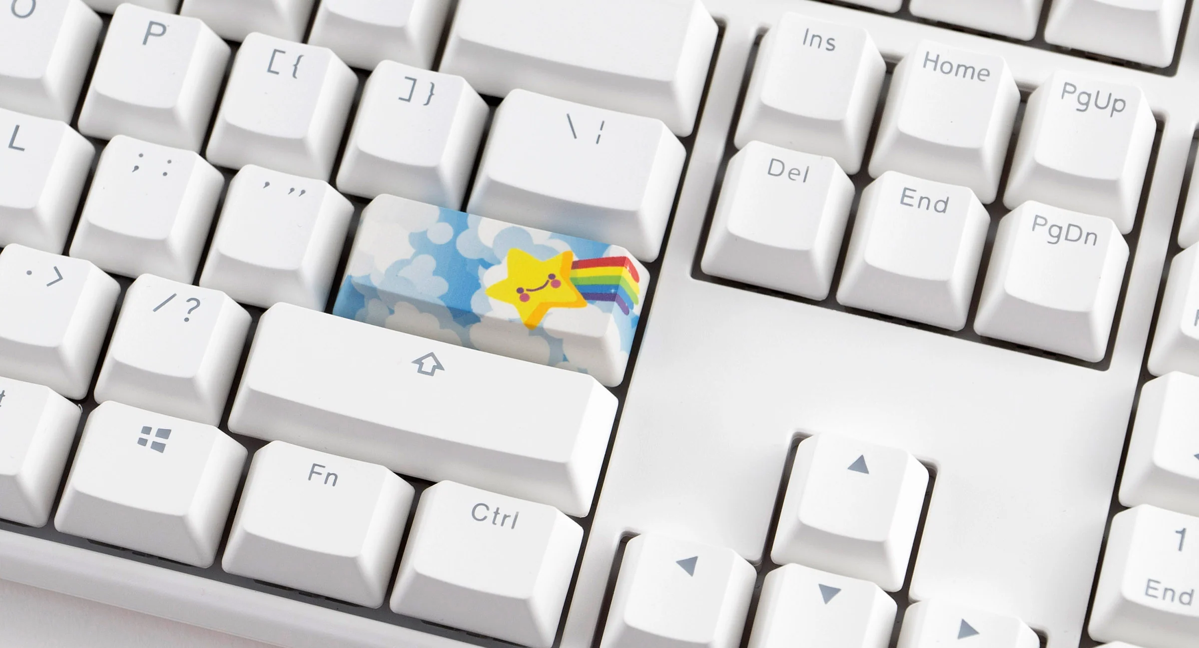 KBParadise Rainbow 3 Key OEM Profile Double Shot PBT Keycap Set - Image 13