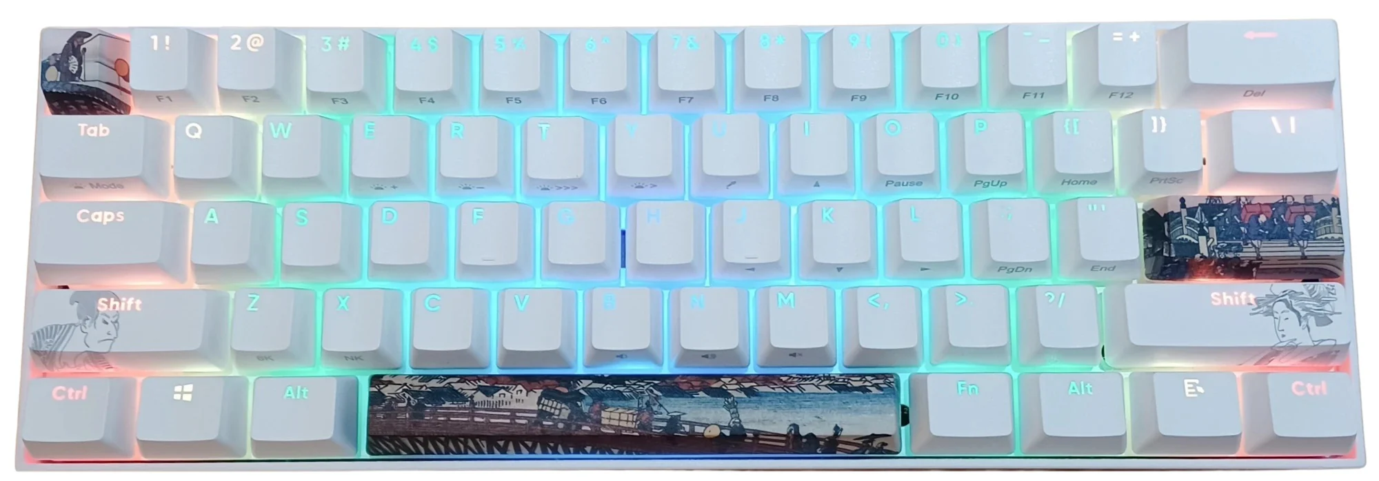 KBParadise V60 The 2 53 Station RGB LED 60% PBT Hotswap Mechanical Keyboard - Image 2