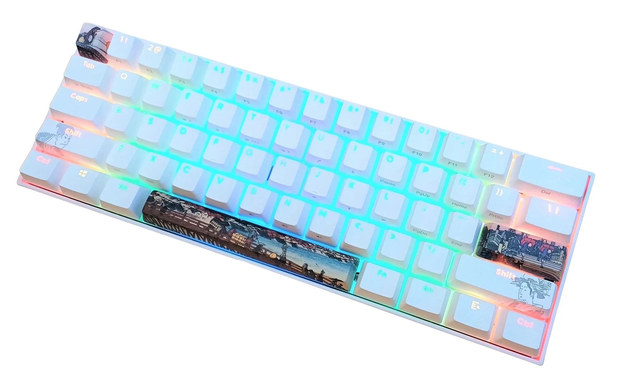 KBParadise V60 The 2 53 Station RGB LED 60% PBT Hotswap Mechanical Keyboard - Image 9