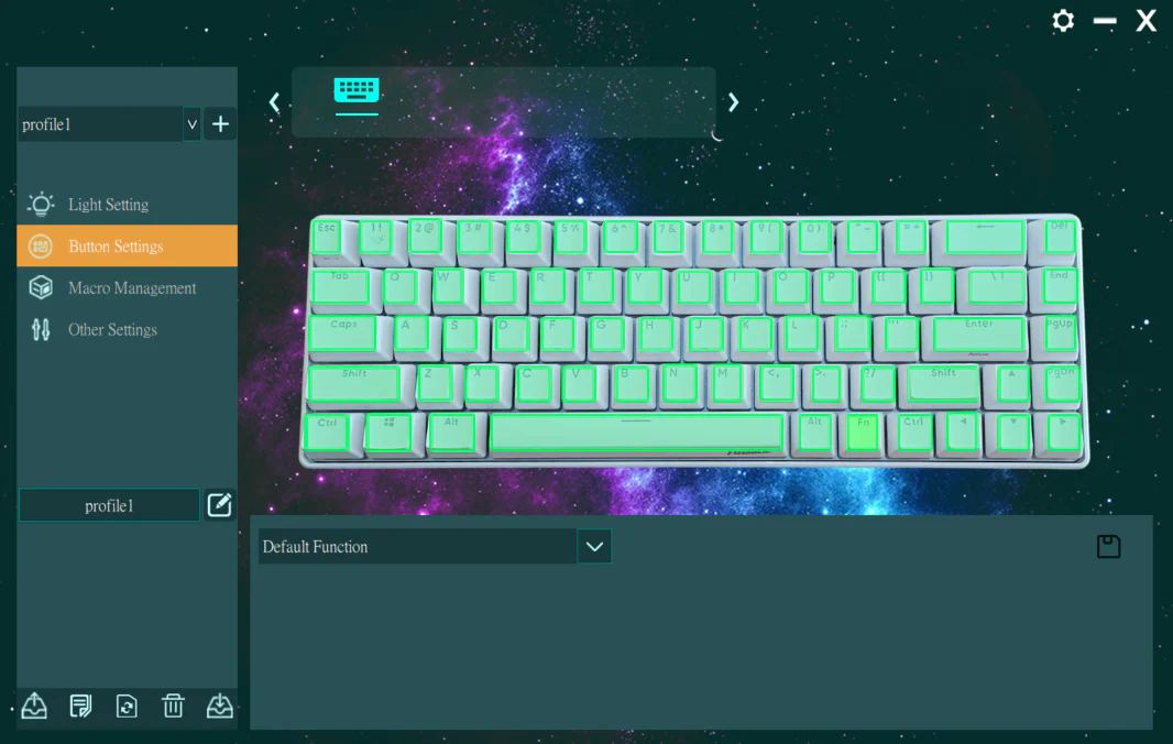 KBParadise V65 Great Wave 65% Hotswap RGB Double Shot PBT Mechanical Keyboard - Image 11