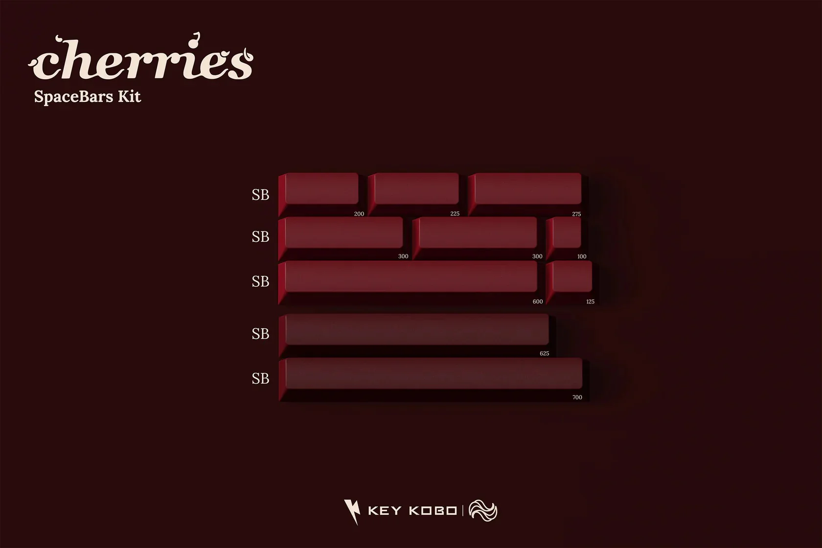 Key Kobo Cherries Double Shot ABS Keycap Set - Image 9
