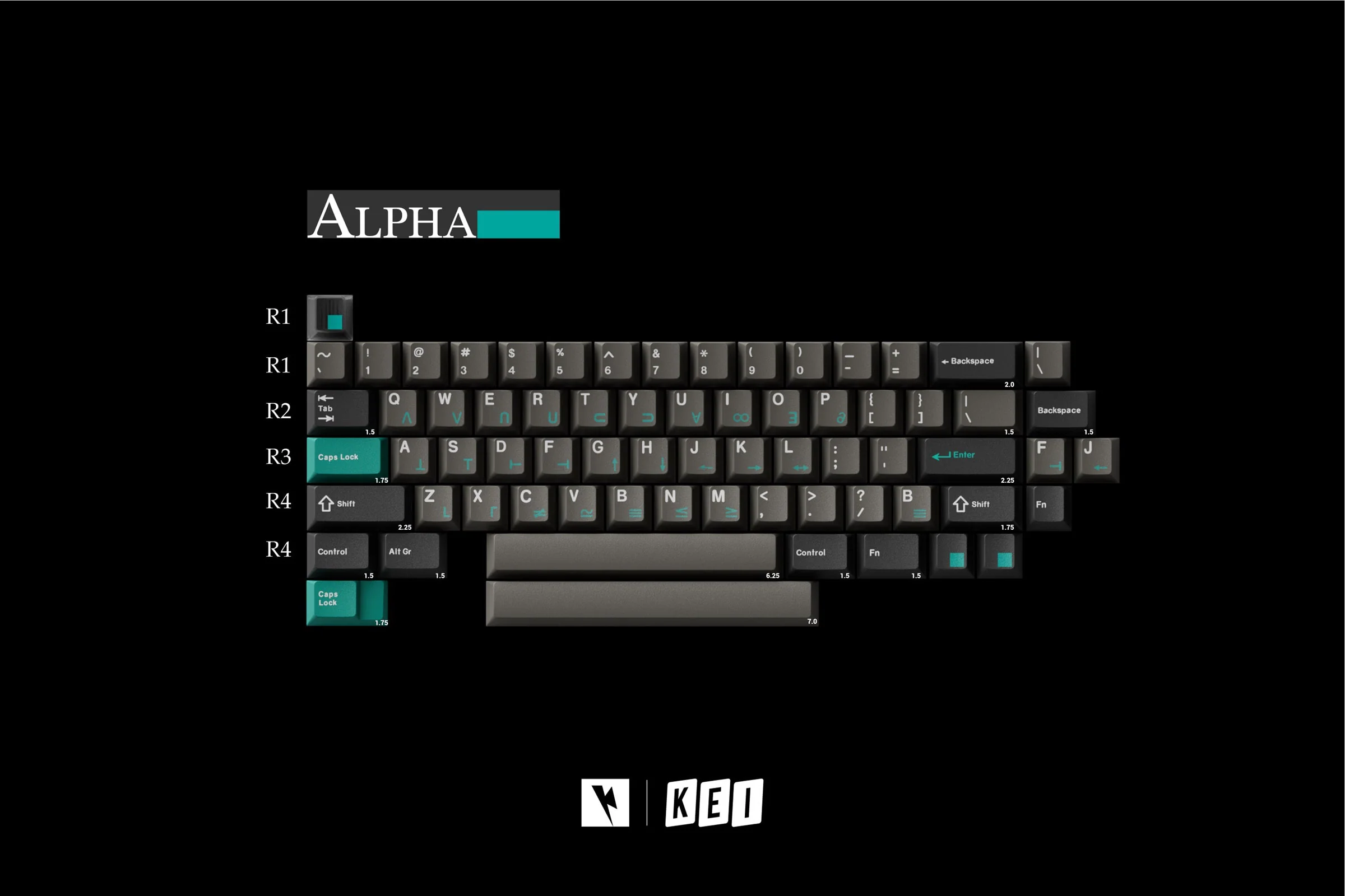 Key Kobo Dolch Cadet Cherry Profile ABS Keycap Set - Image 3