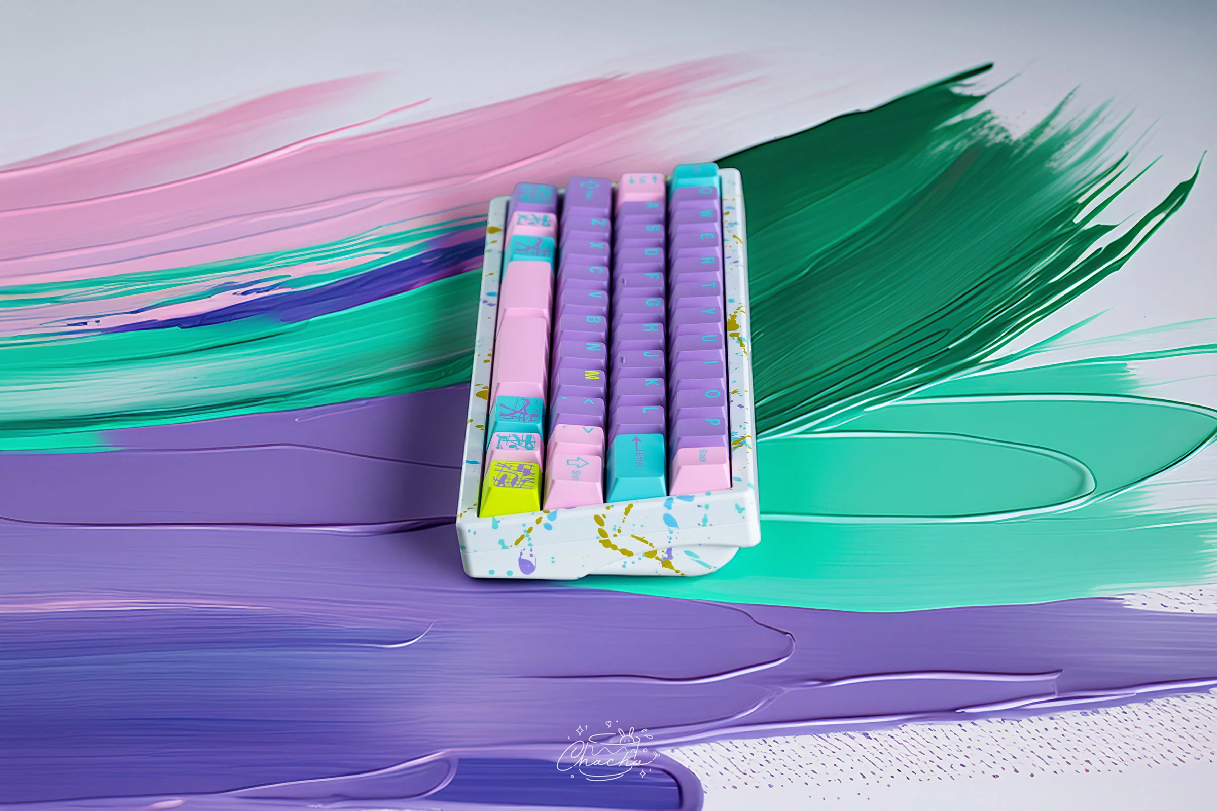 Key Kobo Monet's Psychedelic Cherry Profile Double Shot ABS Keycap Set - Image 4