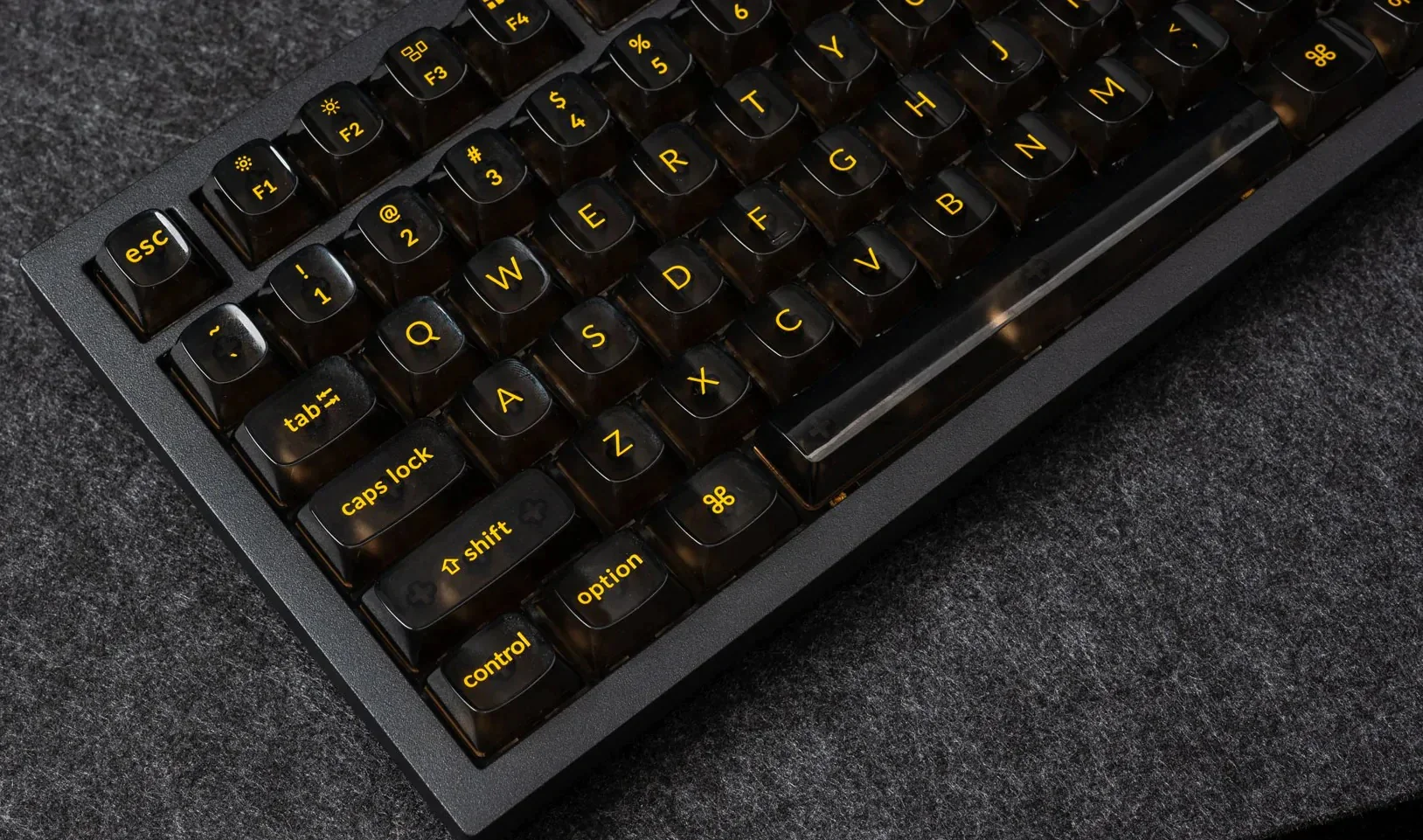 Keychron 138 Key Black Translucent OSA Profile ABS Keycap Set - Image 5
