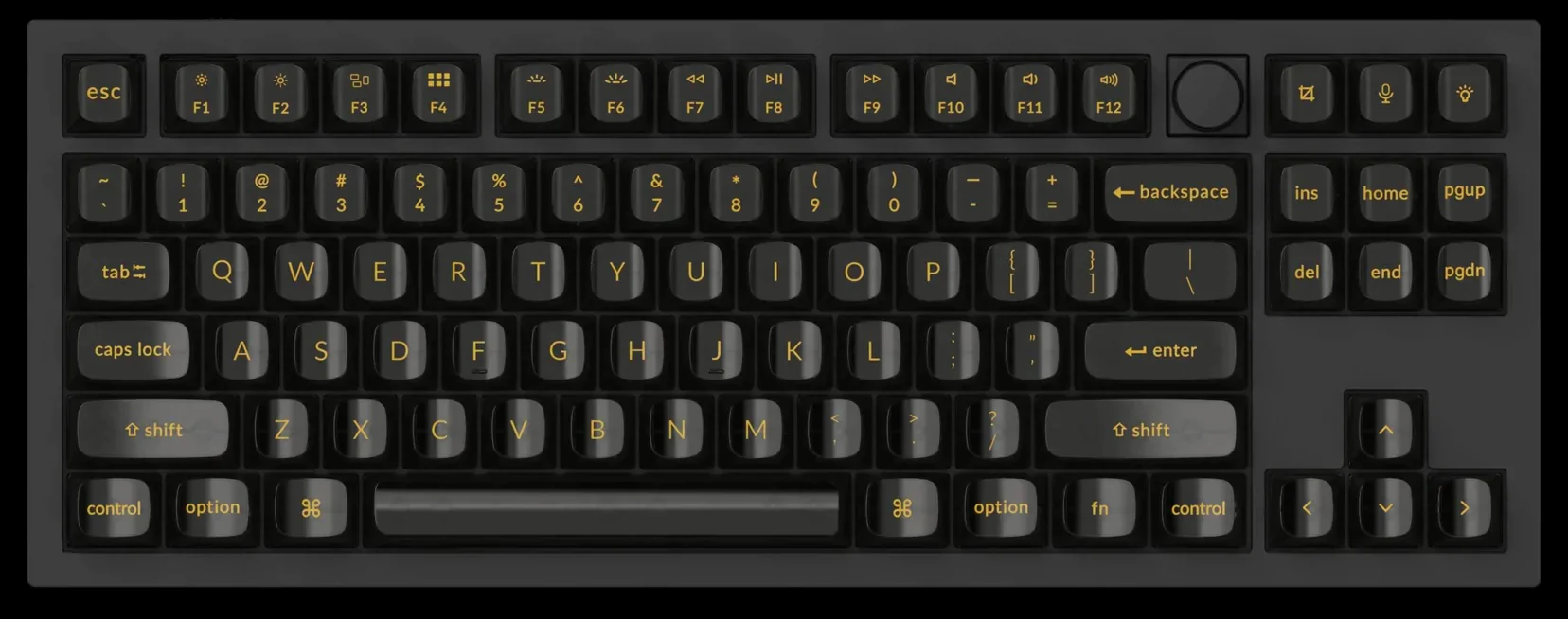 Keychron 138 Key Black Translucent OSA Profile ABS Keycap Set - Image 9