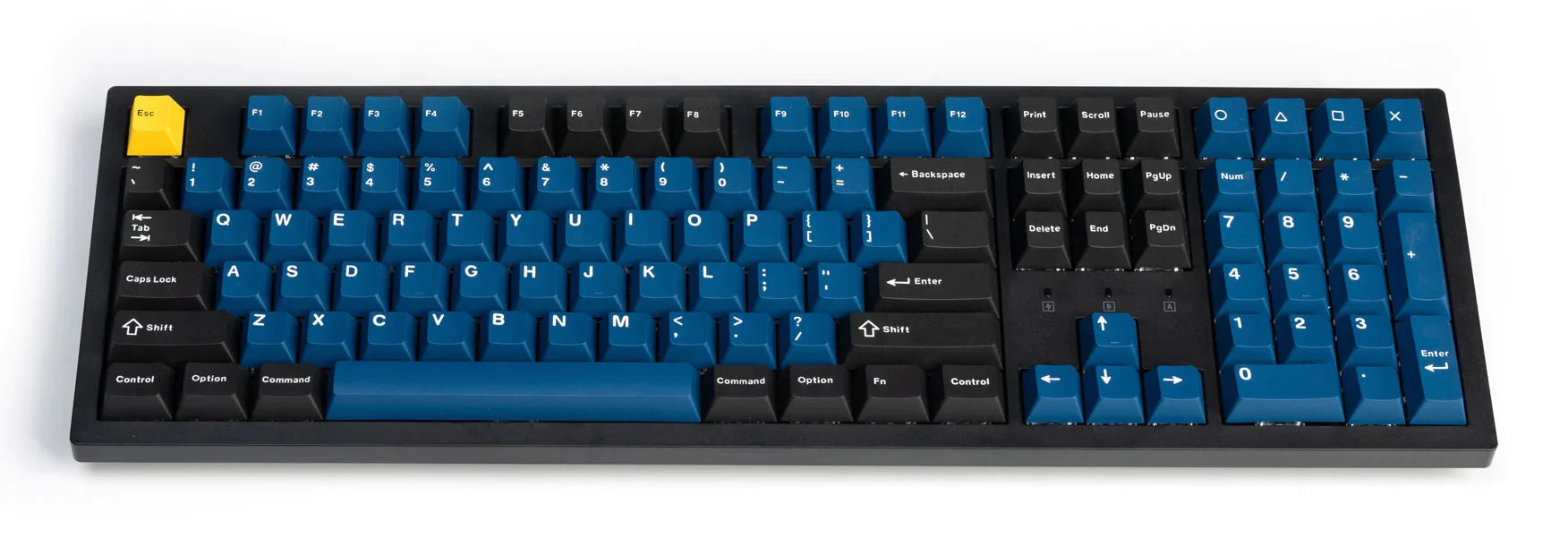 Keychron Blue / Black / Yellow 143 Key Cherry Profile Double Shot PBT Keycap Set - Image 3