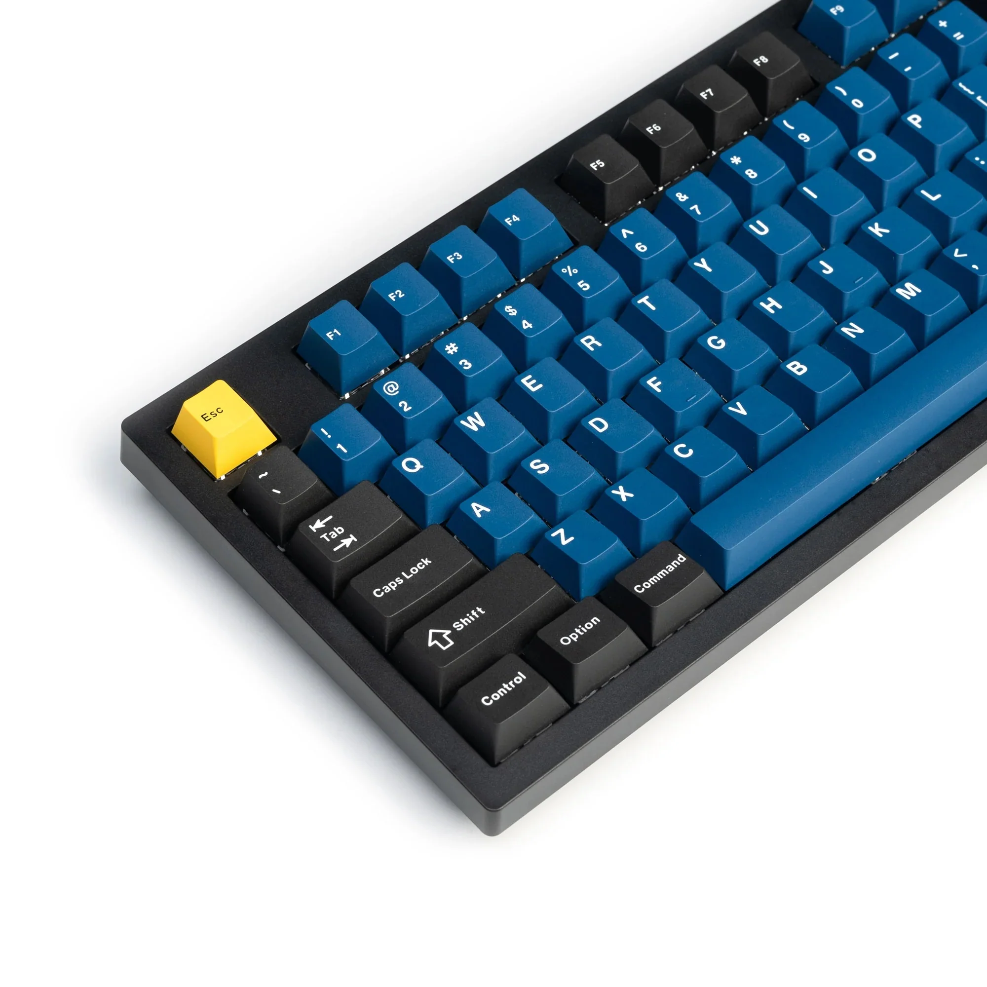 Keychron Blue / Black / Yellow 143 Key Cherry Profile Double Shot PBT Keycap Set - Image 5