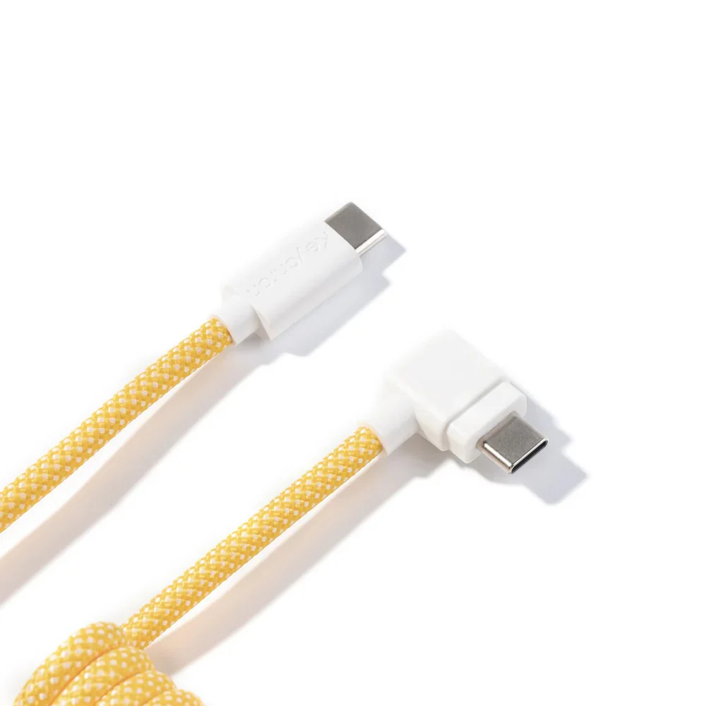Keychron Coiled Aviator Cable Angled Connection - Image 3