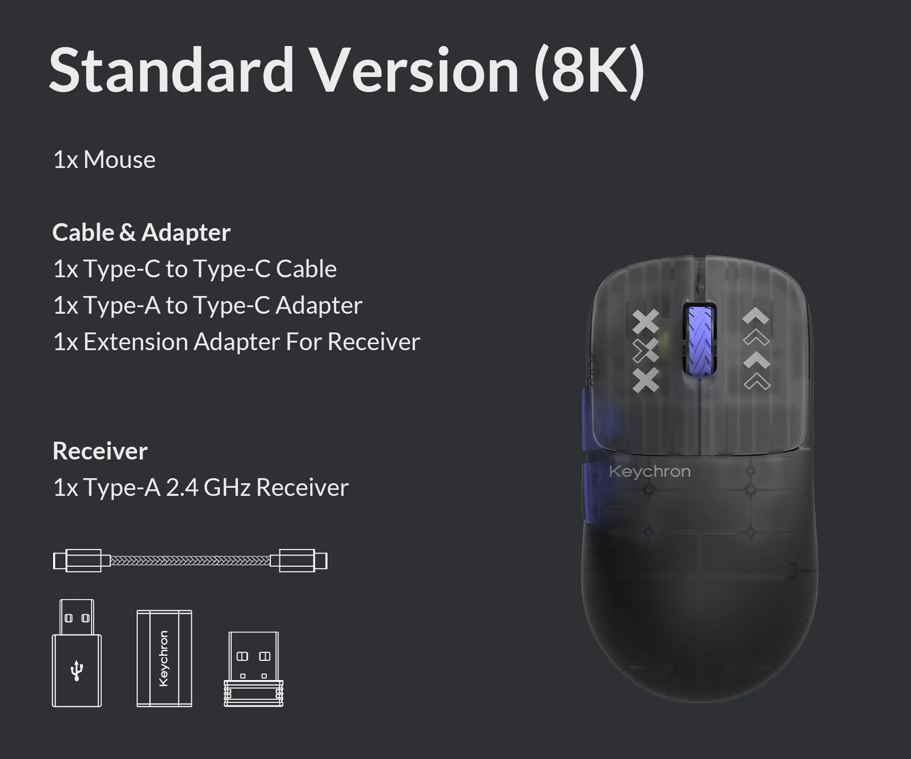 Keychron G3 3950 8K Wireless Mouse - Image 10