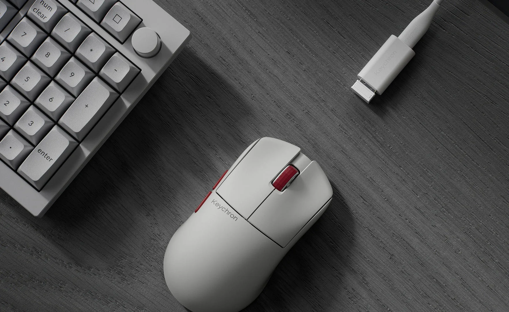 Keychron G4 3950 White 8K Wireless Mouse - Image 10