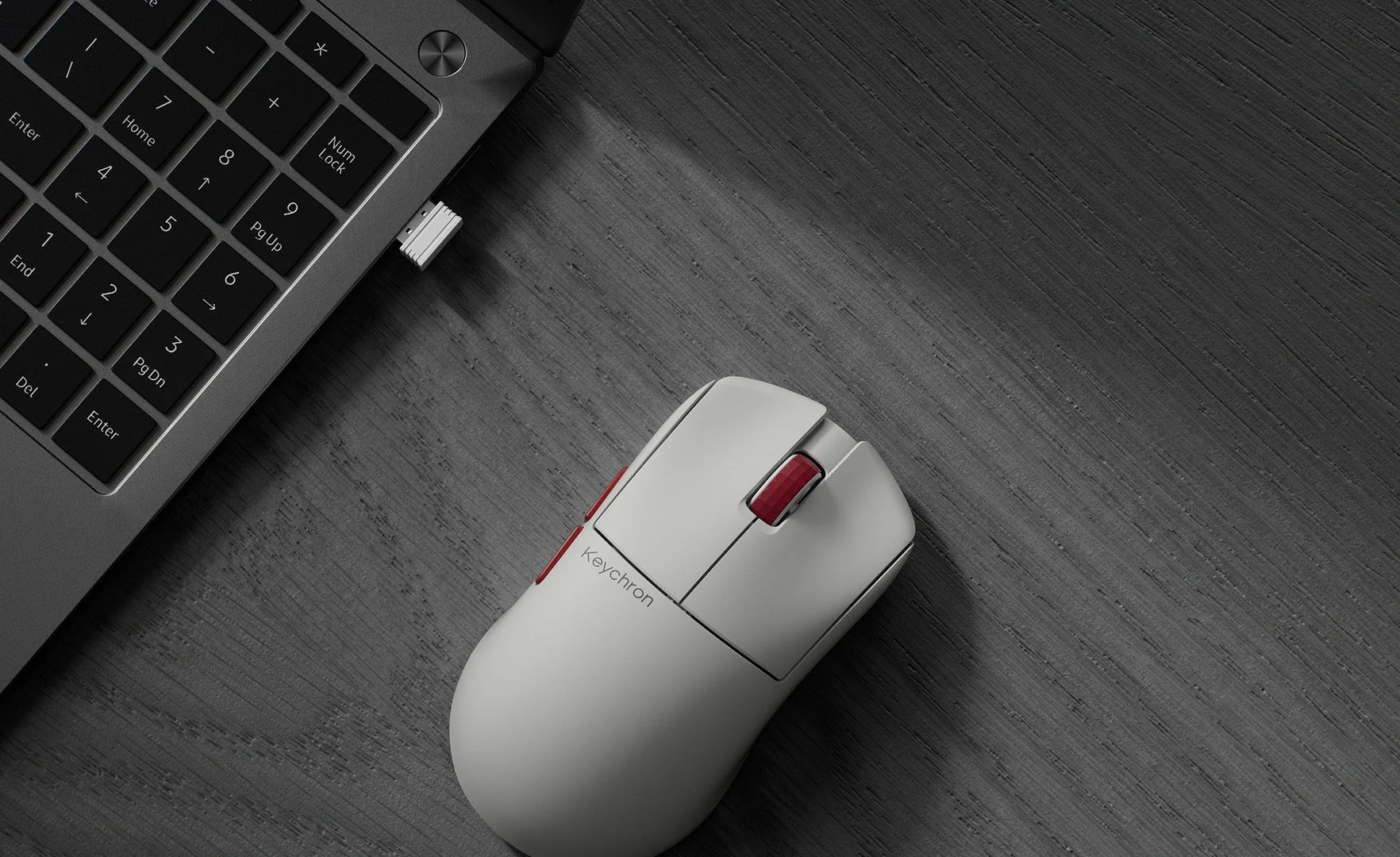 Keychron G4 3950 White 8K Wireless Mouse - Image 11