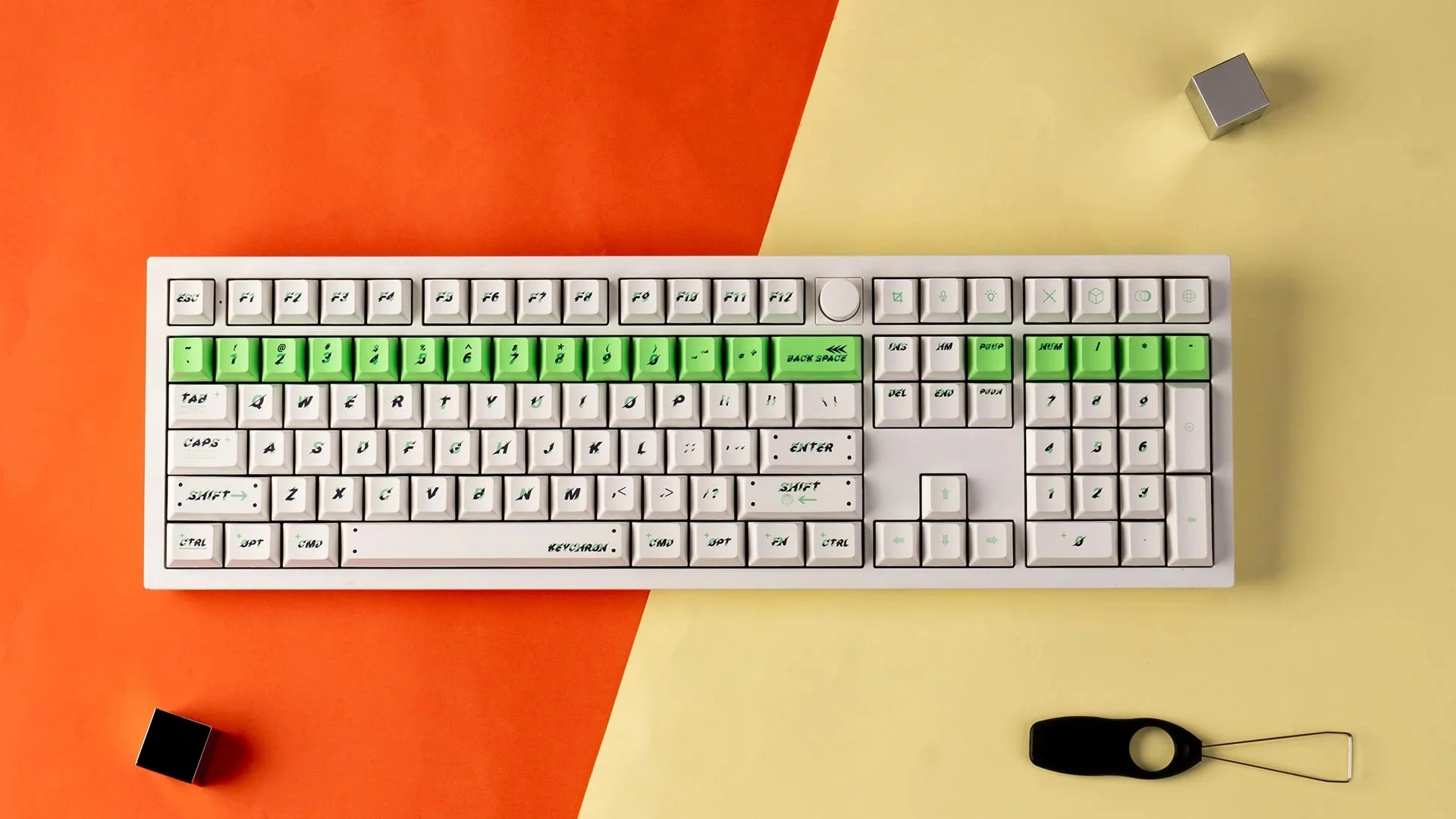 Keychron Green Pulsation 140 Key Cherry Profile Dye Sub PBT Keycap Set - Image 5