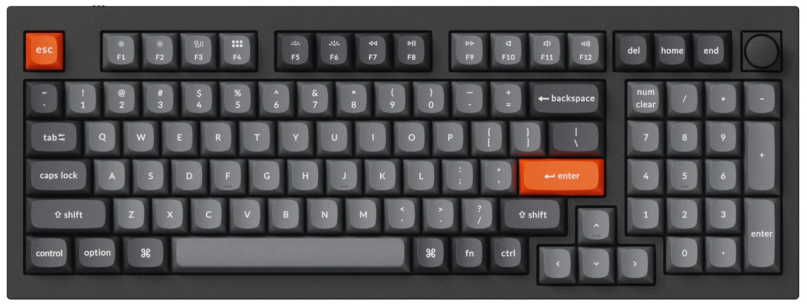 Keychron Grey 141 Key OSA Profile Double Shot PBT Keycap Set - Image 4