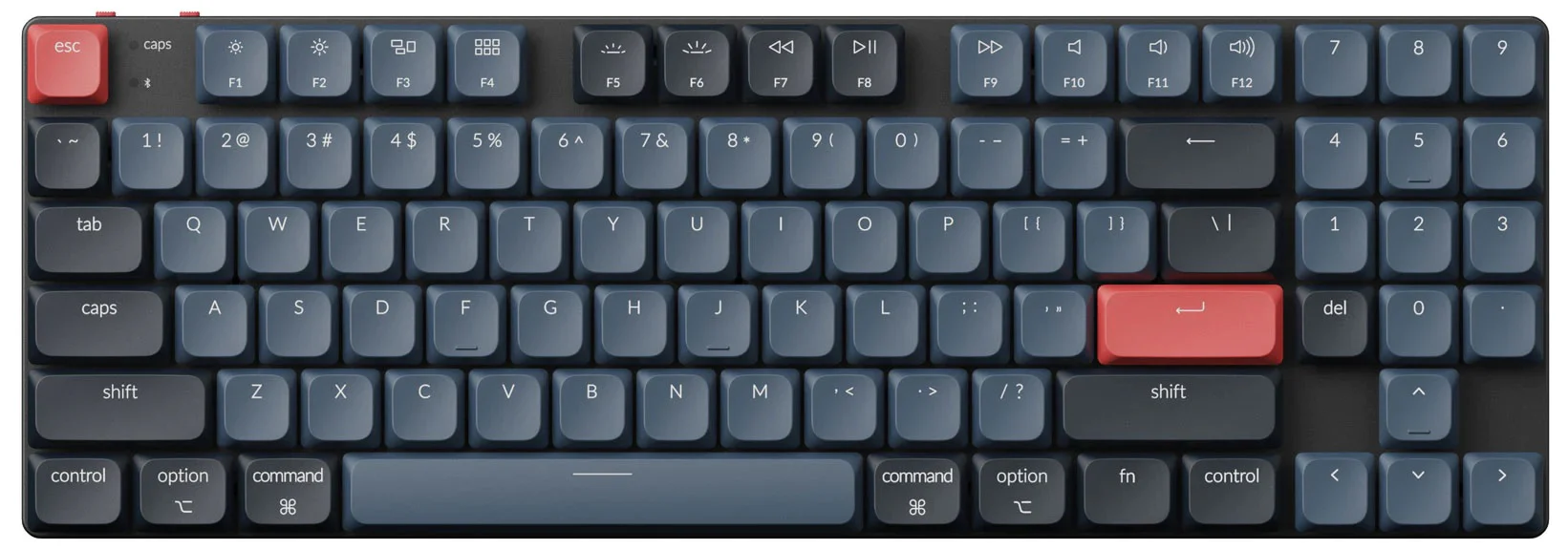 Keychron Grey / Black 119 Key LSA Profile ABS Keycap Set - Image 3