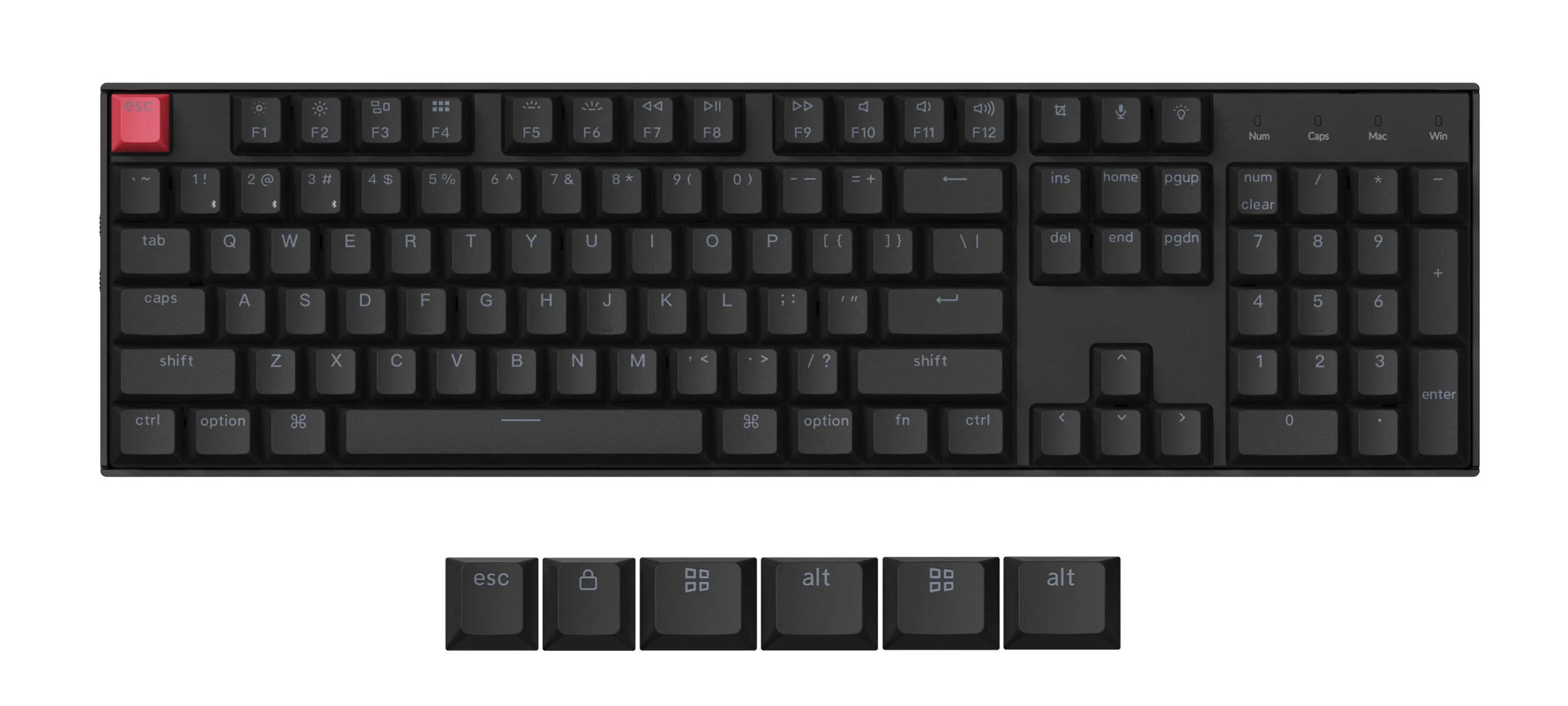 Keychron K10 QMK V2 Hotswap Wireless RGB Keyboard