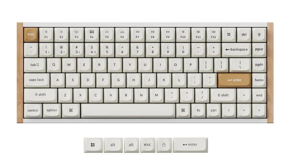 Keychron K2 HE TMR Special Edition 75% Wood Wireless Keyboard - Image 19