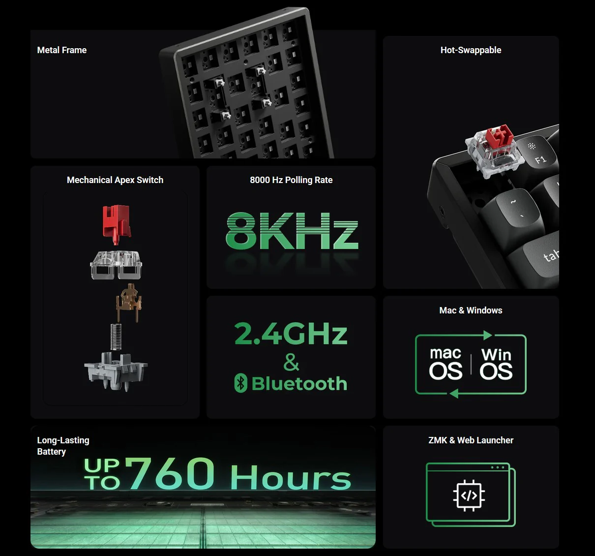 Keychron K2 Ultra 8K 75% Wireless Keyboard - Image 13