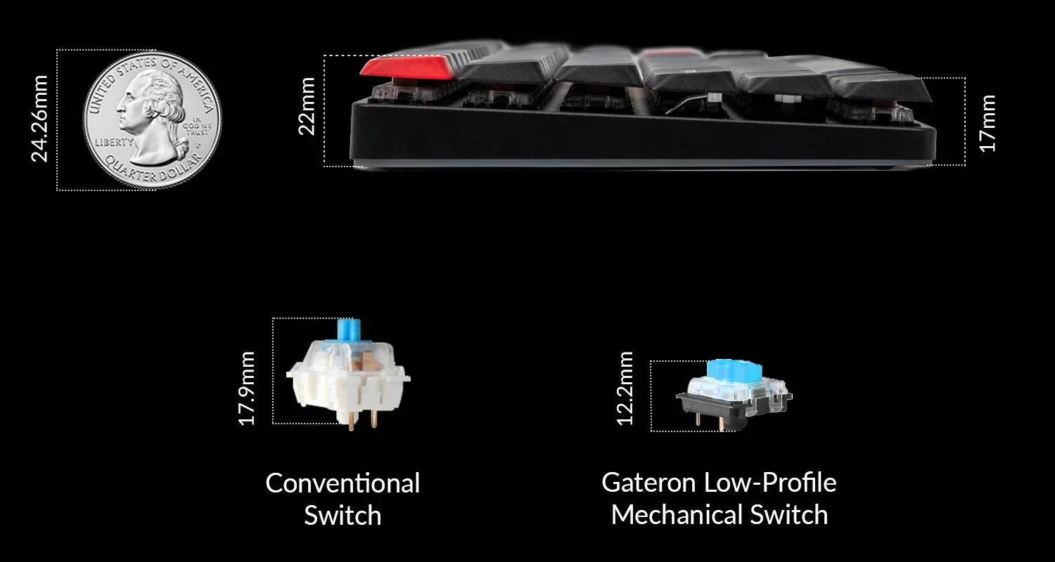 Keychron K3 Pro 75% Hotswap Bluetooth RGB Double Shot PBT Win + Mac Mechanical Keyboard - Image 4