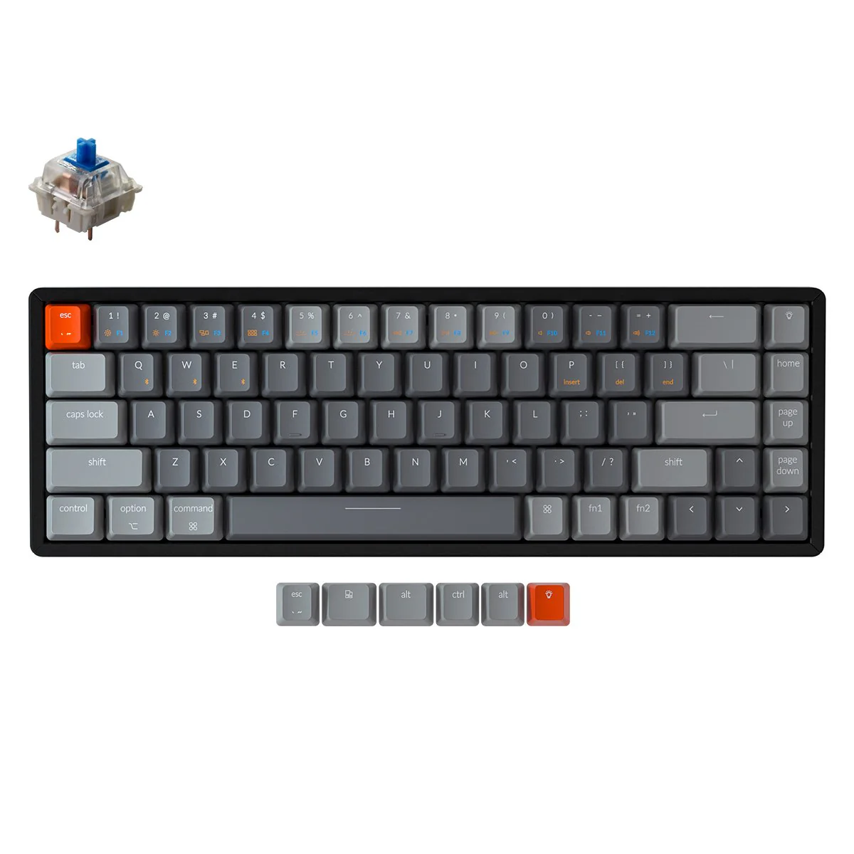 Keychron K6 65% Hotswap Bluetooth RGB Win + Mac ABS Laser Etched Mechanical Keyboard - Image 2