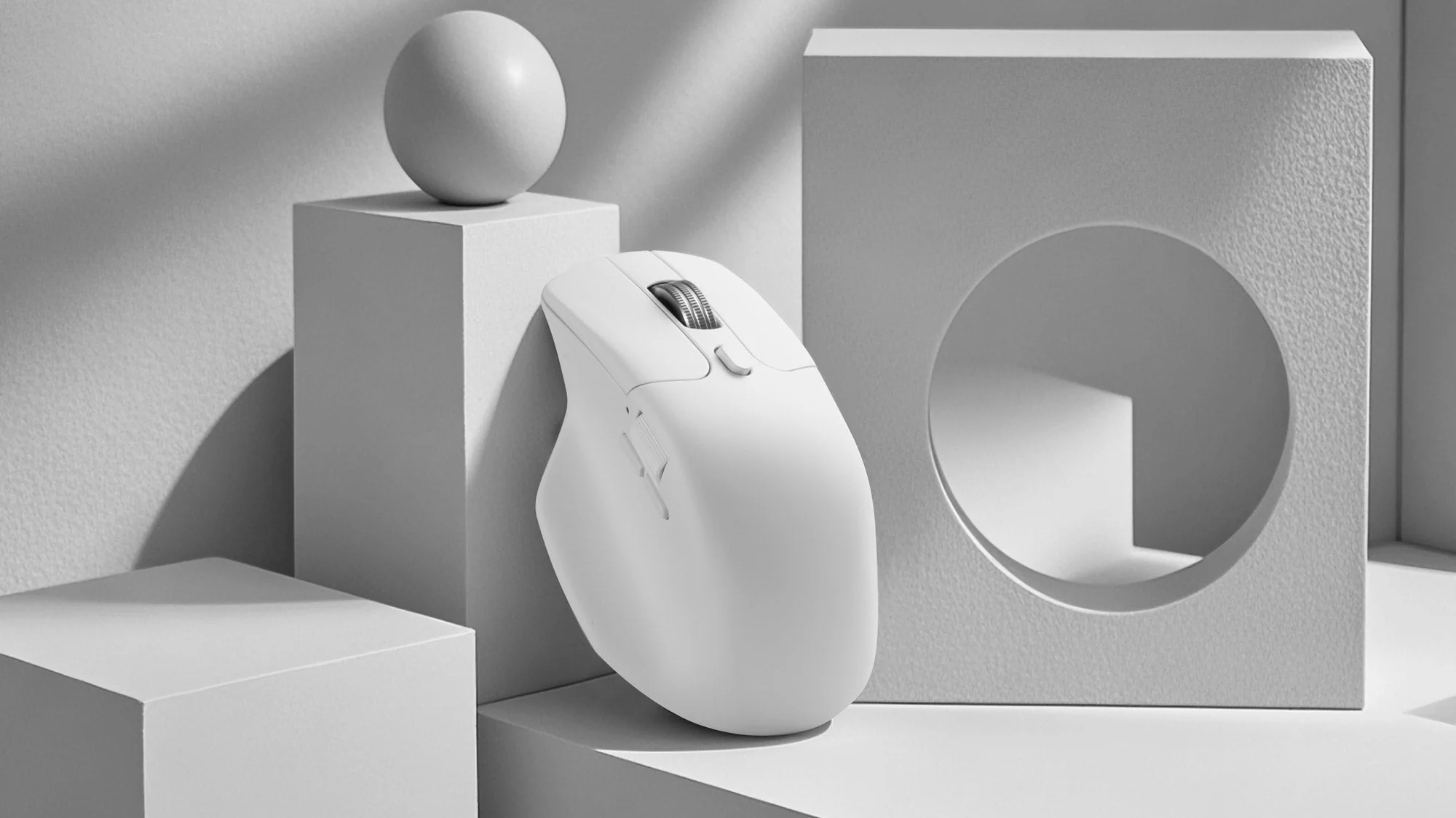 Keychron M6 Silent PixArt 3311 White Wireless 1K Steel Scroll Wheel Mouse - Image 4