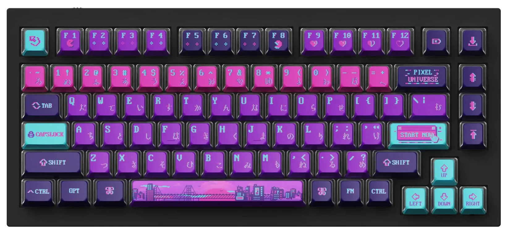 Keychron Pixel Universe 137 Key OEM Profile Dye Sub PBT Keycap Set - Image 11