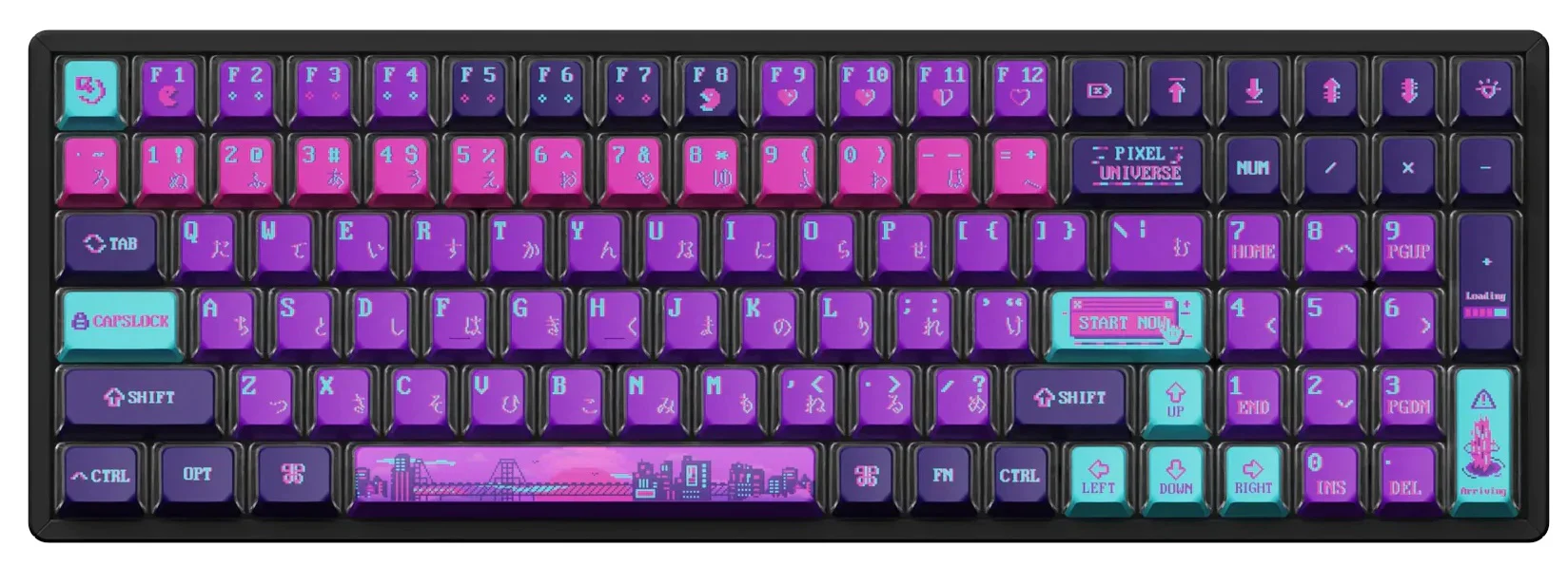 Keychron Pixel Universe 137 Key OEM Profile Dye Sub PBT Keycap Set - Image 8