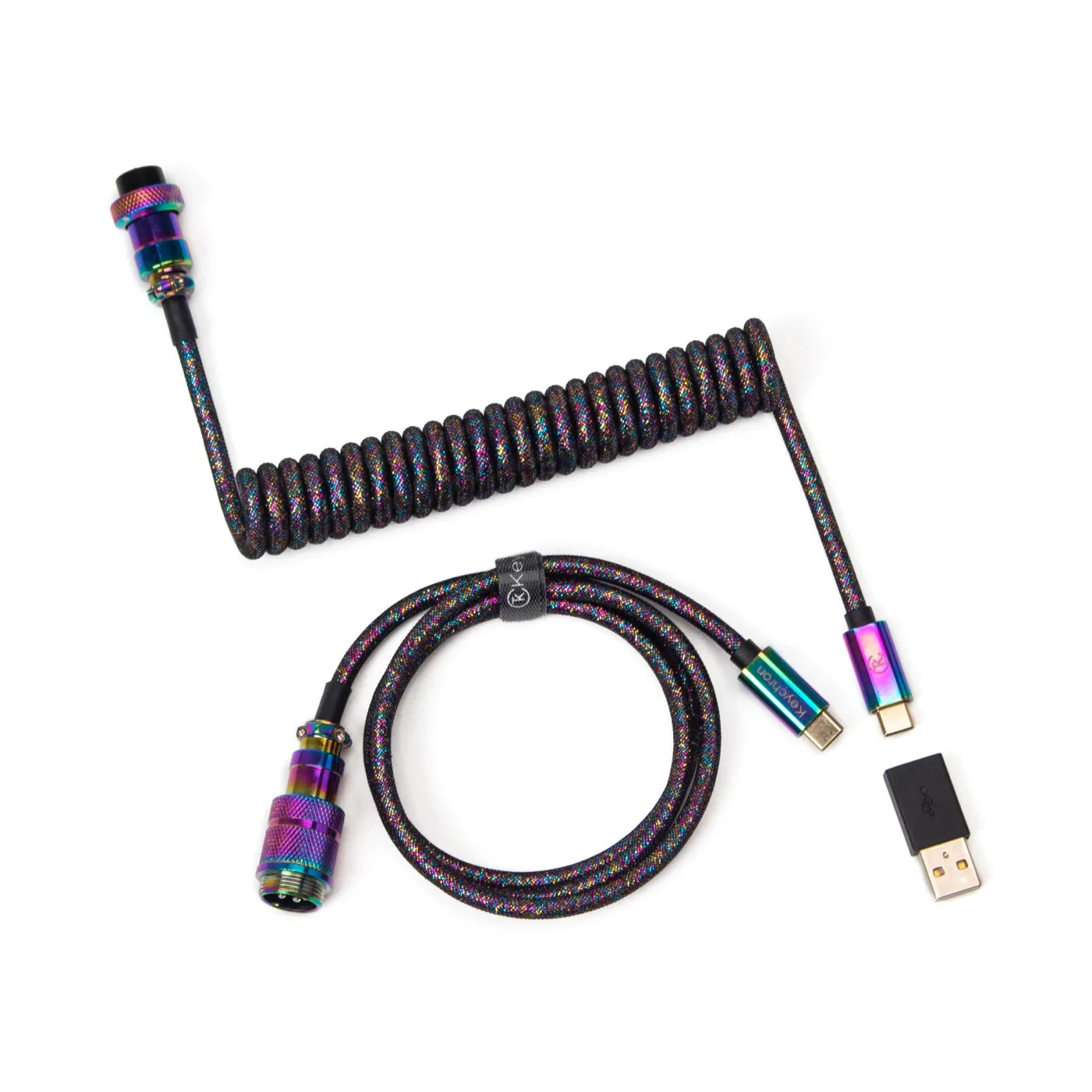 Keychron Premium Coiled Aviator Cable Straight Connection - Image 4