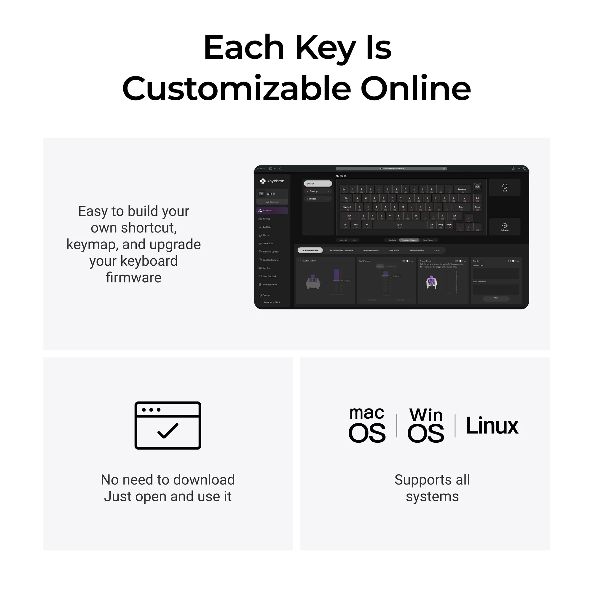 Keychron Q2 HE TMR 8K Aluminum 65% Hotswap RGB Keyboard - Image 4