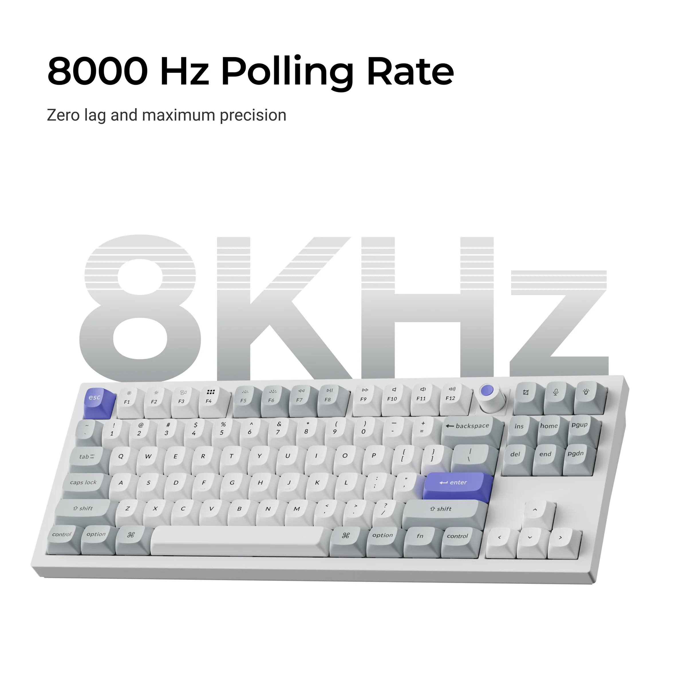 Keychron Q3 HE TMR 8K Aluminum TKL Hotswap RGB Keyboard - Image 6