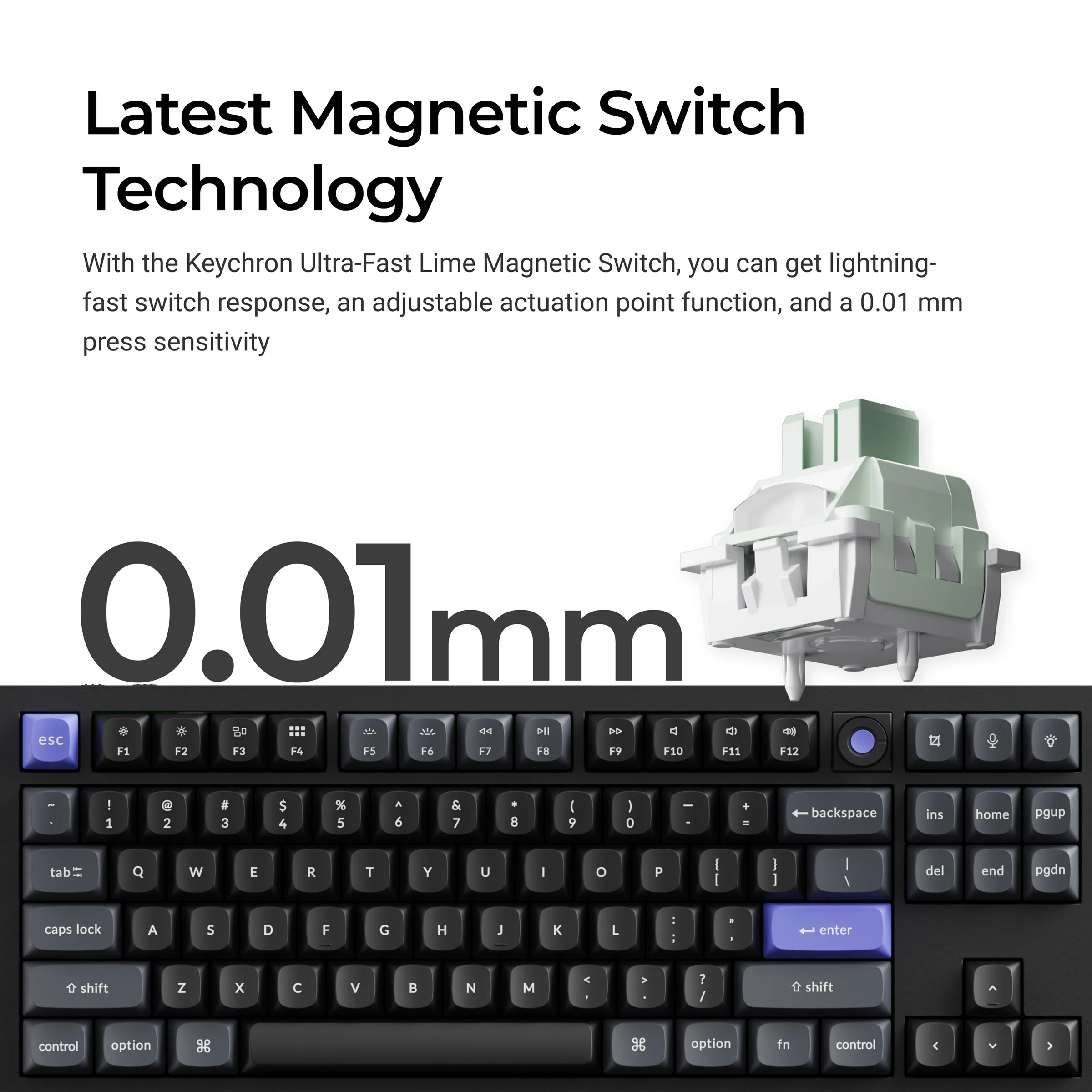 Keychron Q3 HE TMR 8K Aluminum TKL Hotswap RGB Keyboard - Image 7