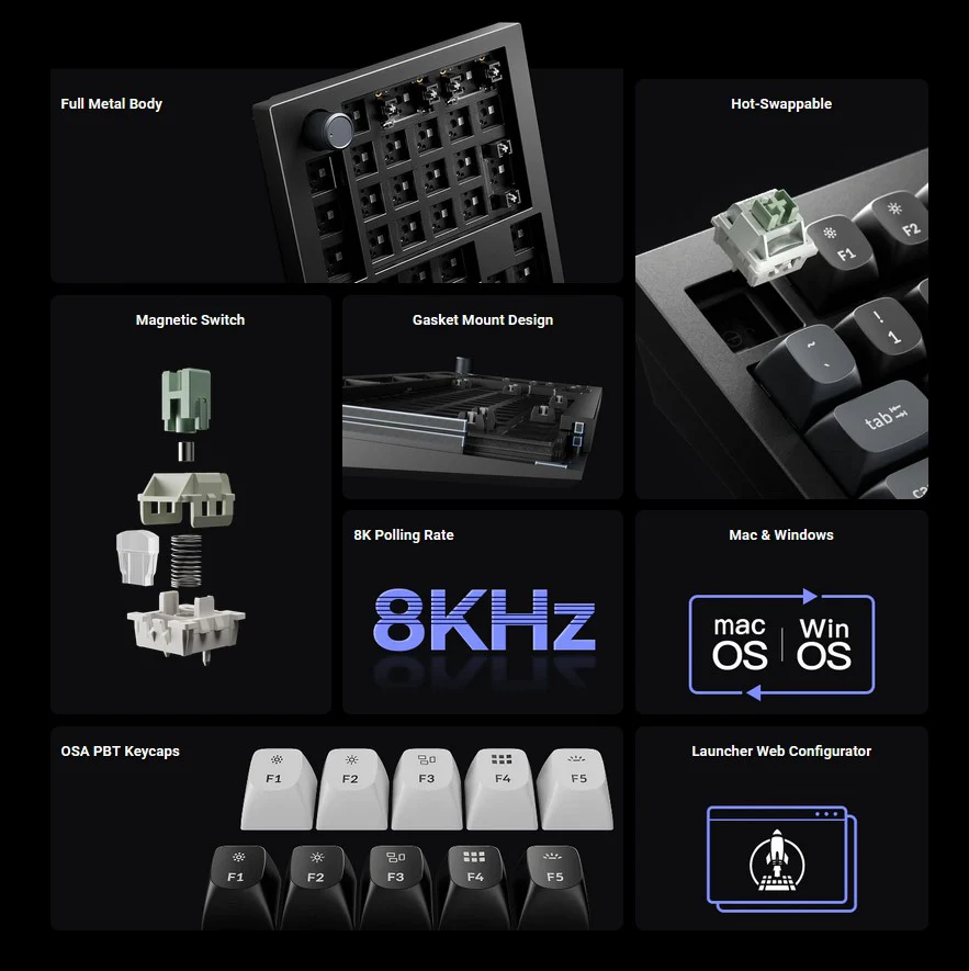 Keychron Q5 HE TMR 8K Aluminum 96% Keyboard - Image 2