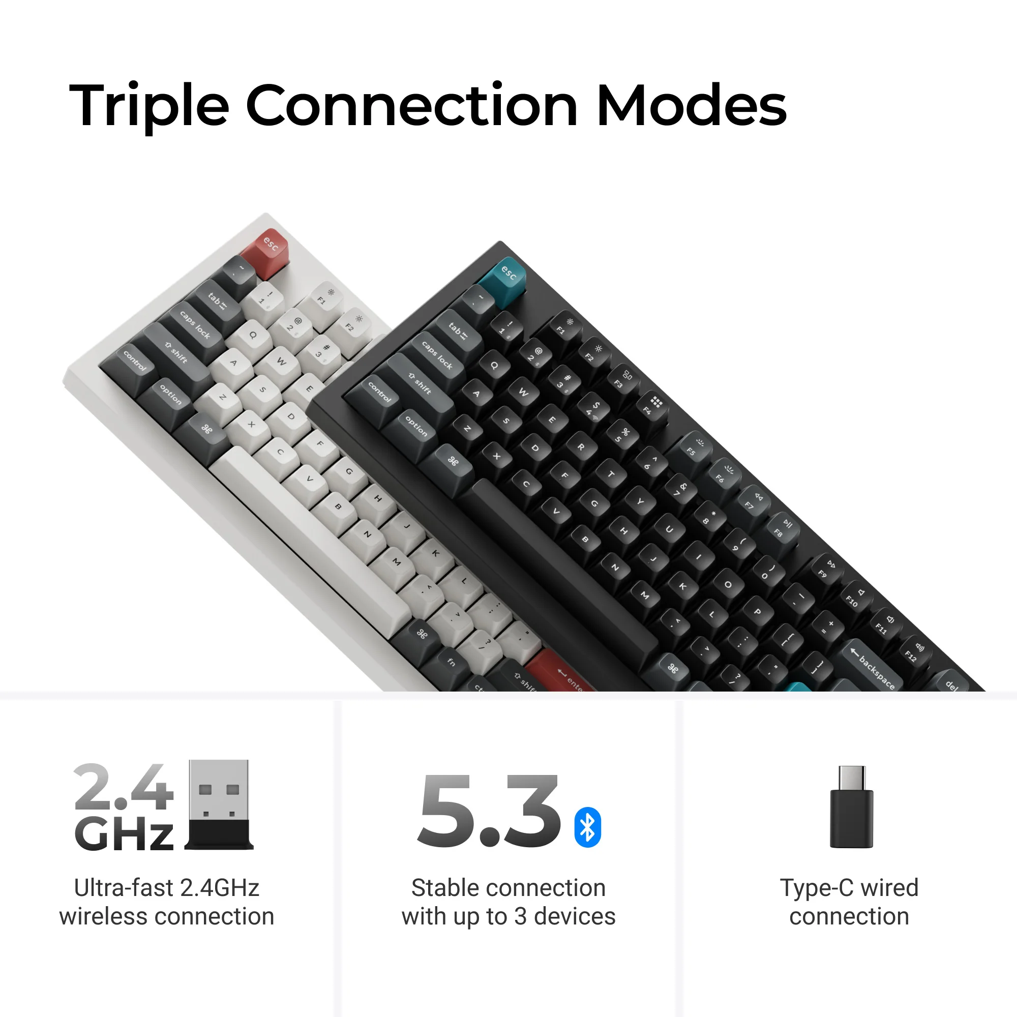 Keychron Q5 Ultra 8K Aluminum 96% Wireless Keyboard - Image 2