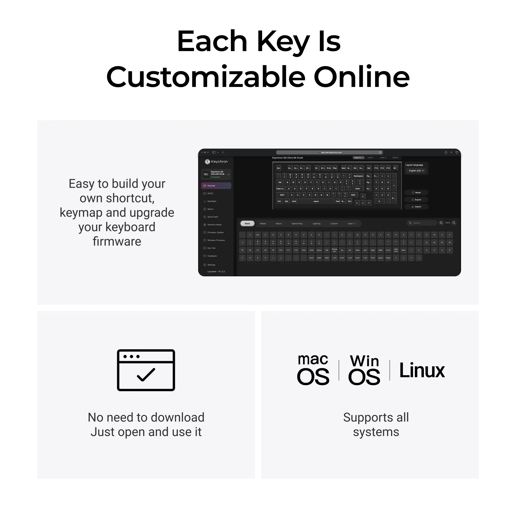 Keychron Q5 Ultra 8K Aluminum 96% Wireless Keyboard - Image 6
