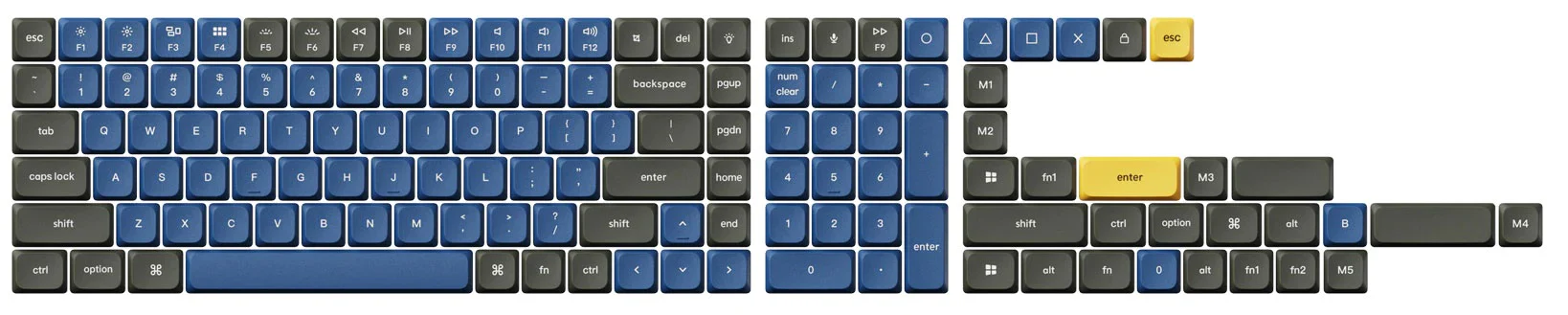 Keychron Royal 133 Key LSA Profile Double Shot PBT Keycap Set - Image 2