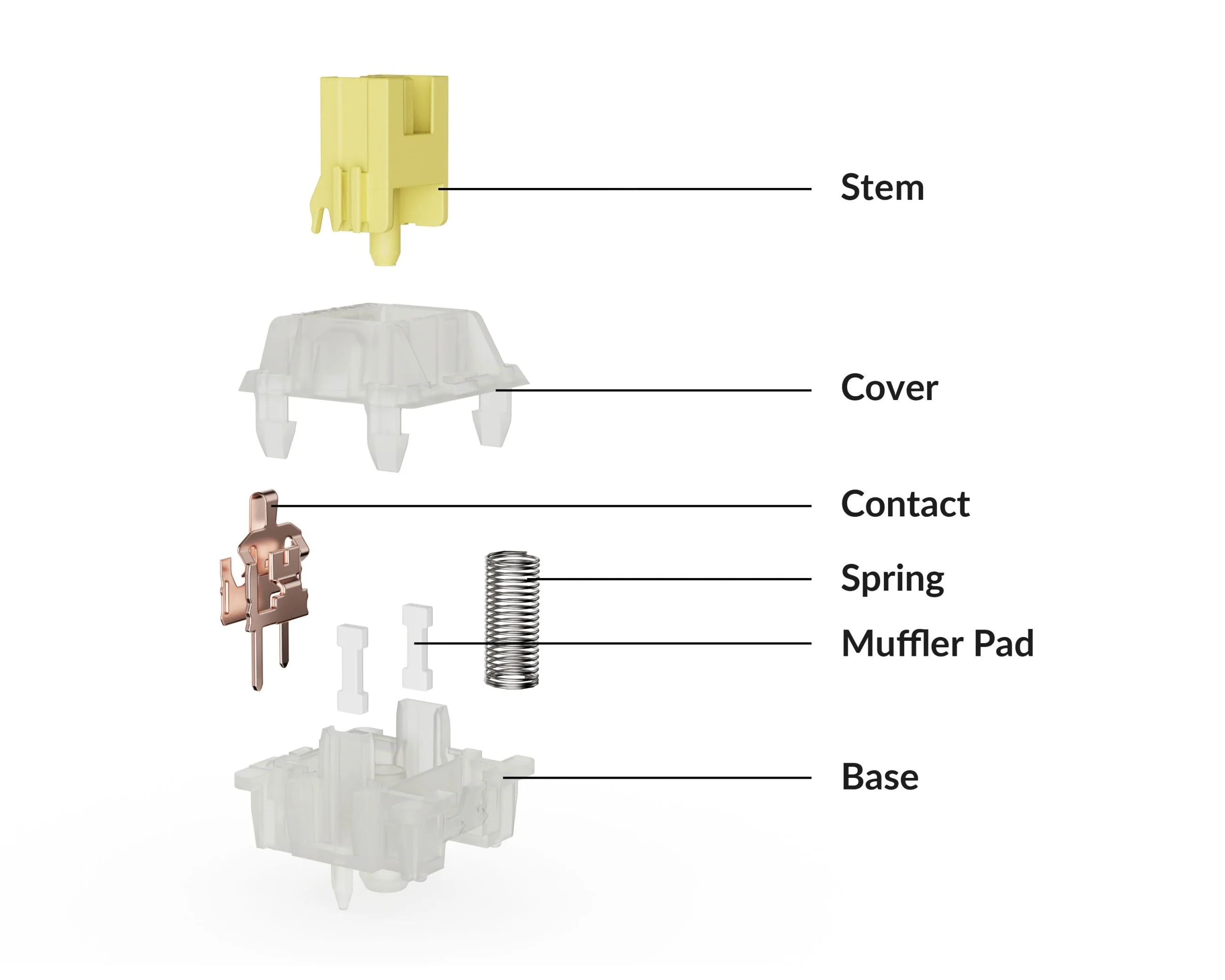 Keychron Silent Banana Tactile PCB Mount Switch 45 Pack - Image 4