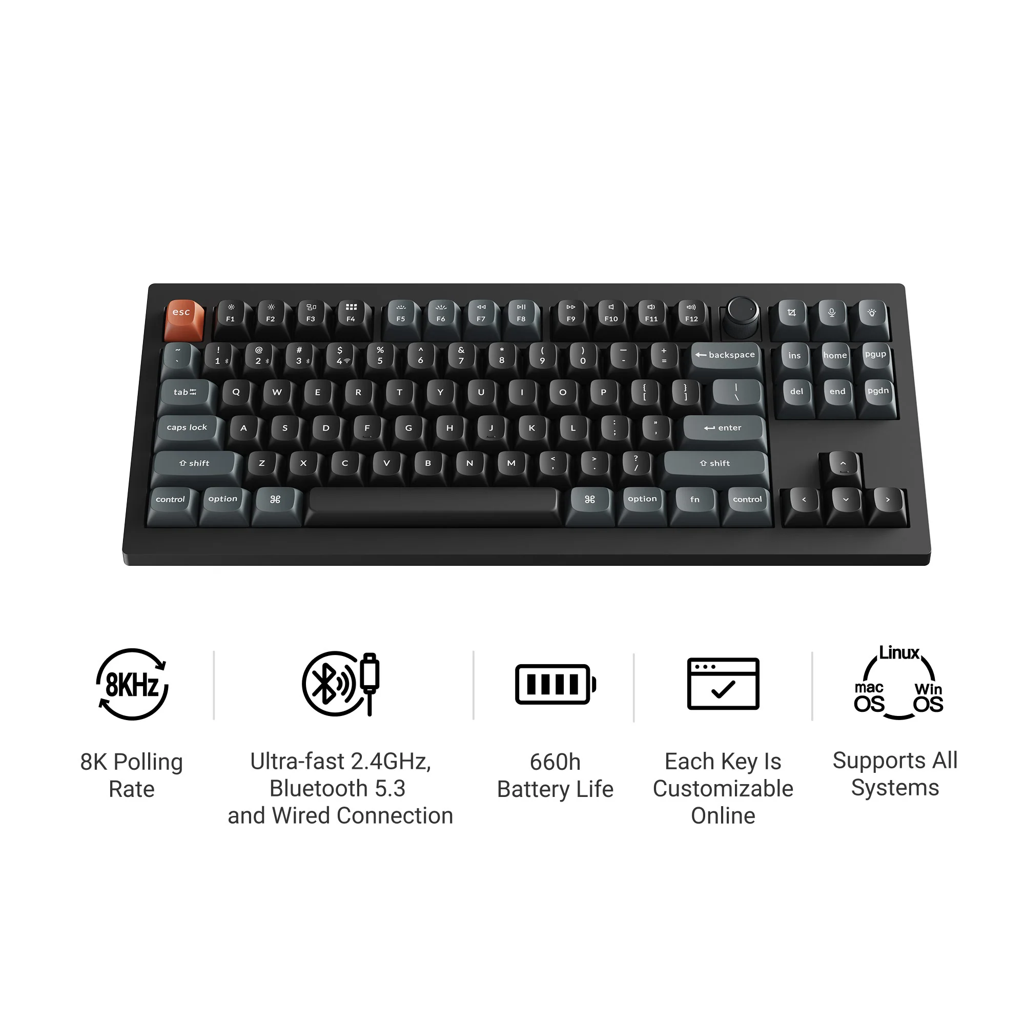 Keychron V3 Ultra 8K TKL Wireless Keyboard - Image 7