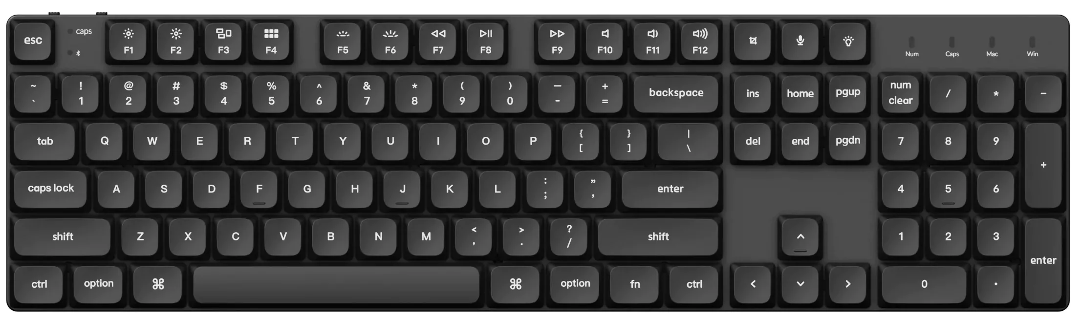 Keychron White on Black 118 Key LSA Profile Double Shot PBT Keycap Set - Image 11