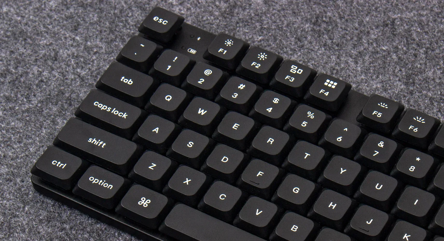 Keychron White on Black 118 Key LSA Profile Double Shot PBT Keycap Set - Image 3