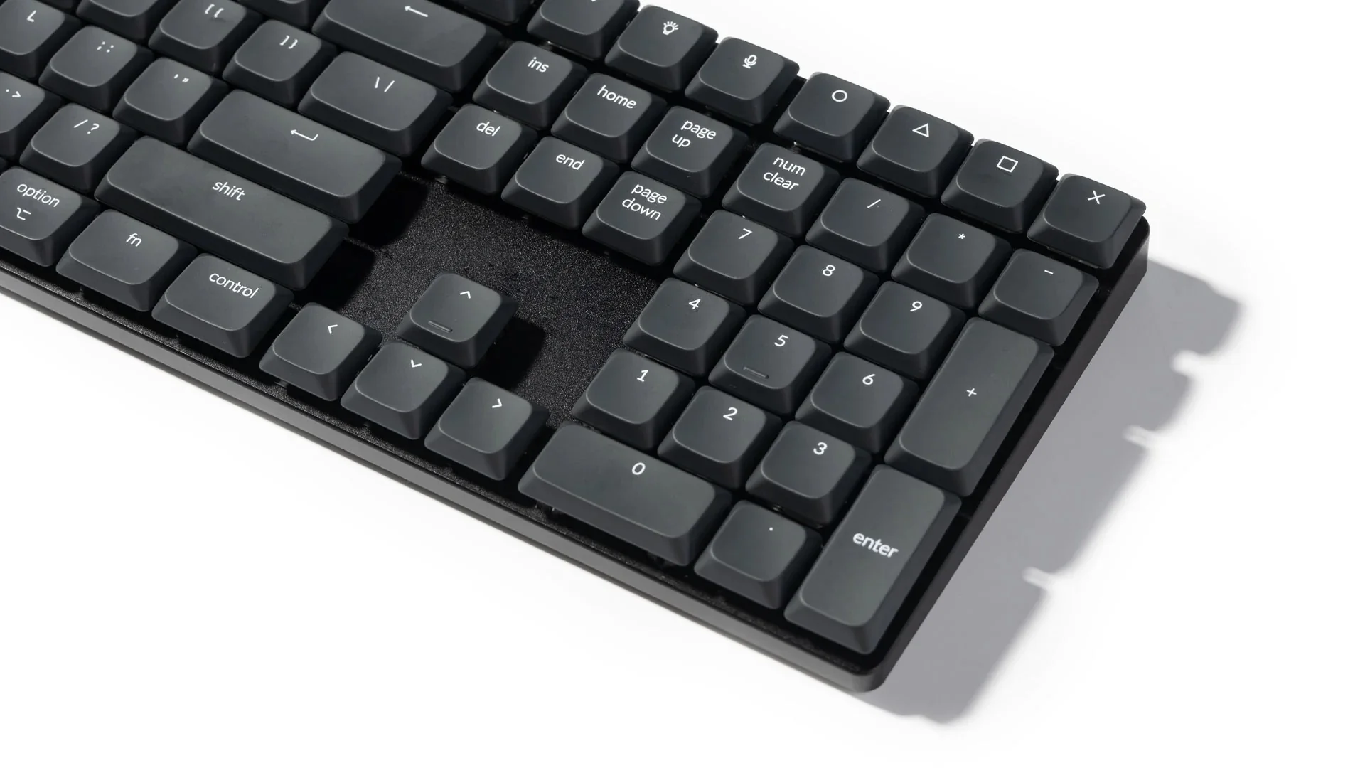 Keychron White on Black 135 Key LSA Profile ABS Backlit Keycap Set - Image 3