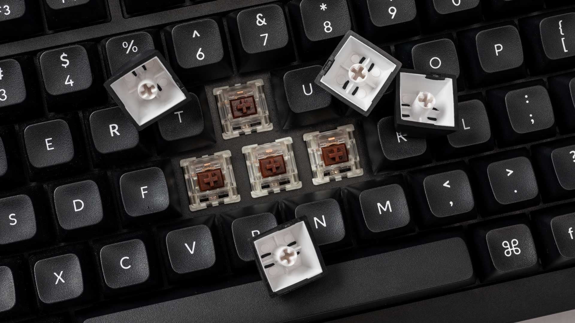 Keychron White on Black 137 Key KSA Profile Double Shot PBT Keycaps - Image 5