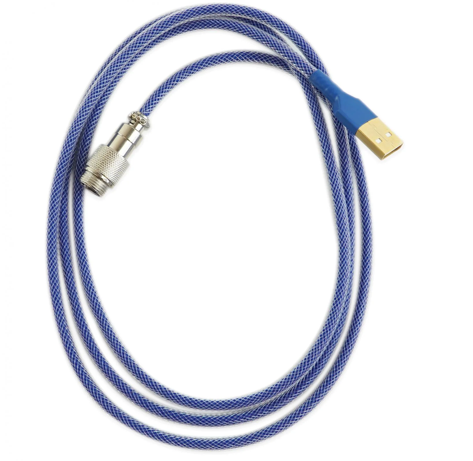 Kraken Navy Blue Sleeved Aviator Universal USB Keyboard Cable