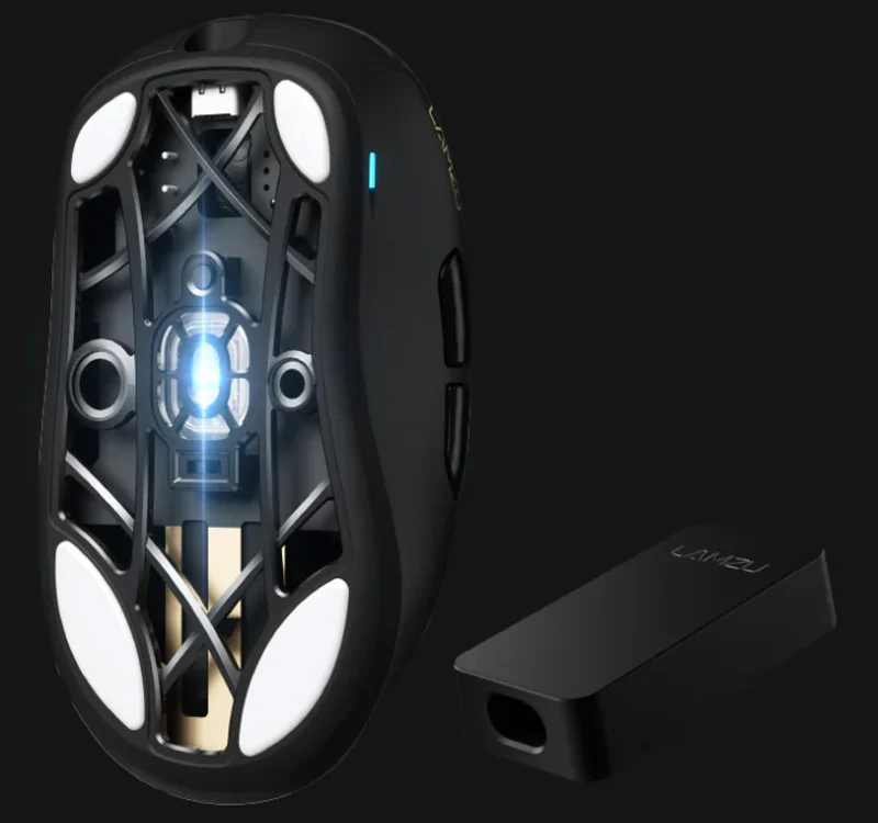 LAMZU Thorn Charcoal Black Wireless 1K / 4K Mouse - Image 6