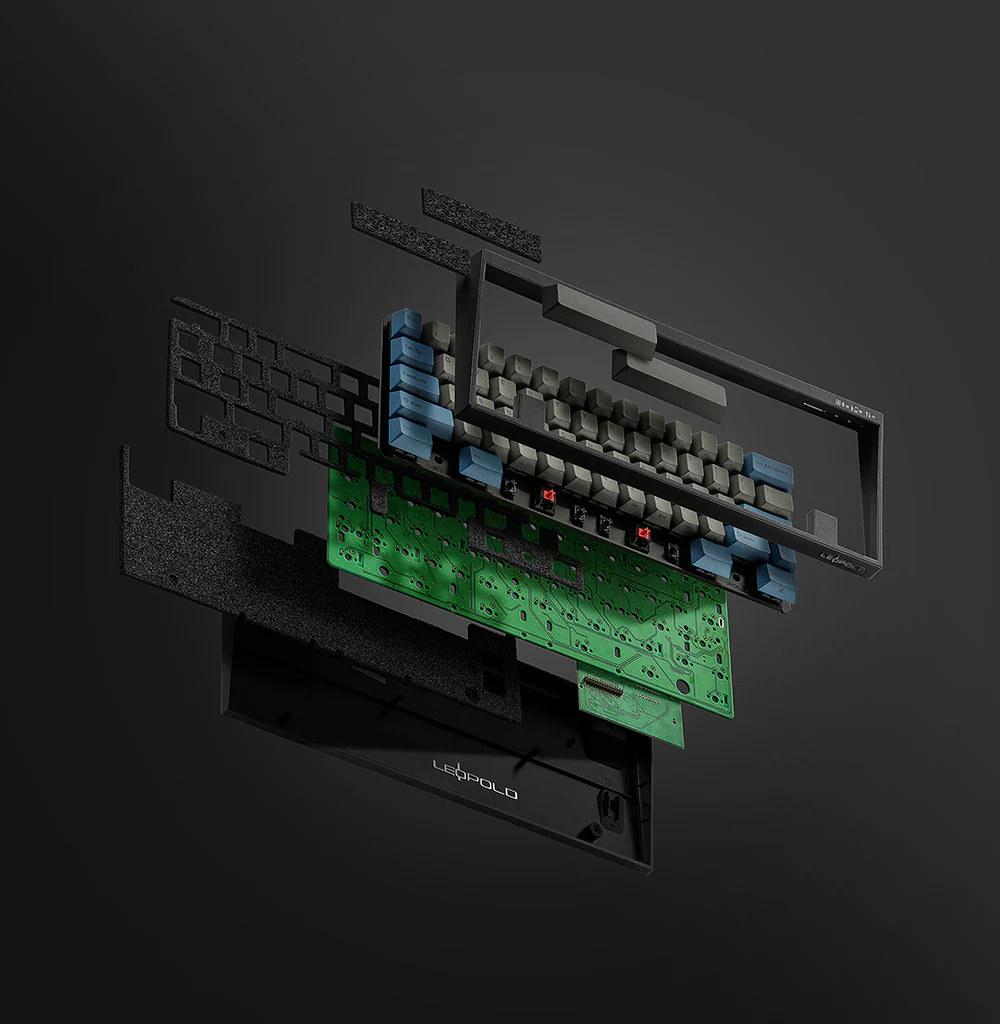 Leopold FC630MBT Blue / Grey 60% Bluetooth Mechanical Keyboard - Image 4