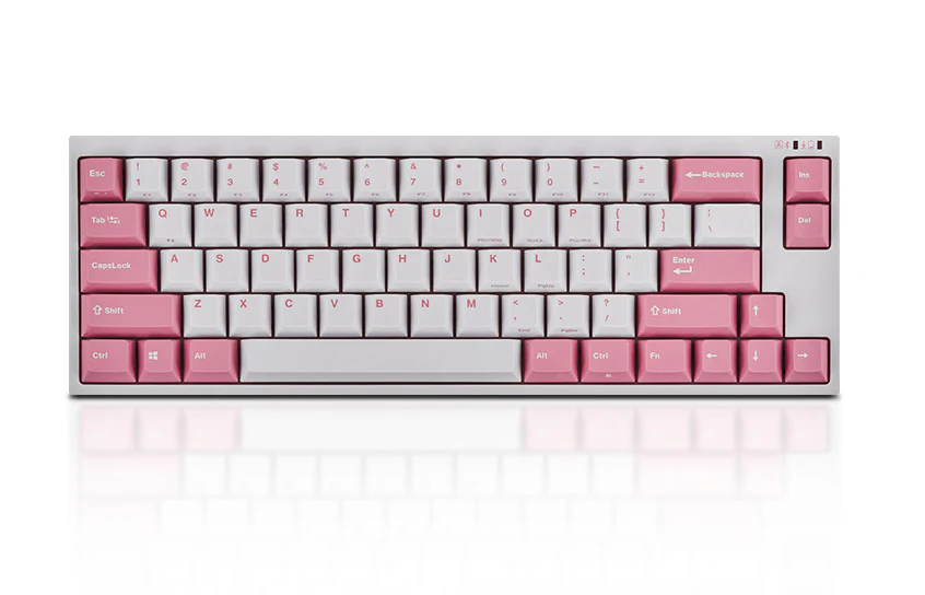 Leopold FC660MBT White/Pink 65% Bluetooth Double Shot PBT Mechanical Keyboard