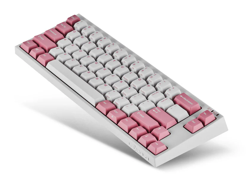 Leopold FC660MBT White/Pink 65% Bluetooth Double Shot PBT Mechanical Keyboard - Image 3