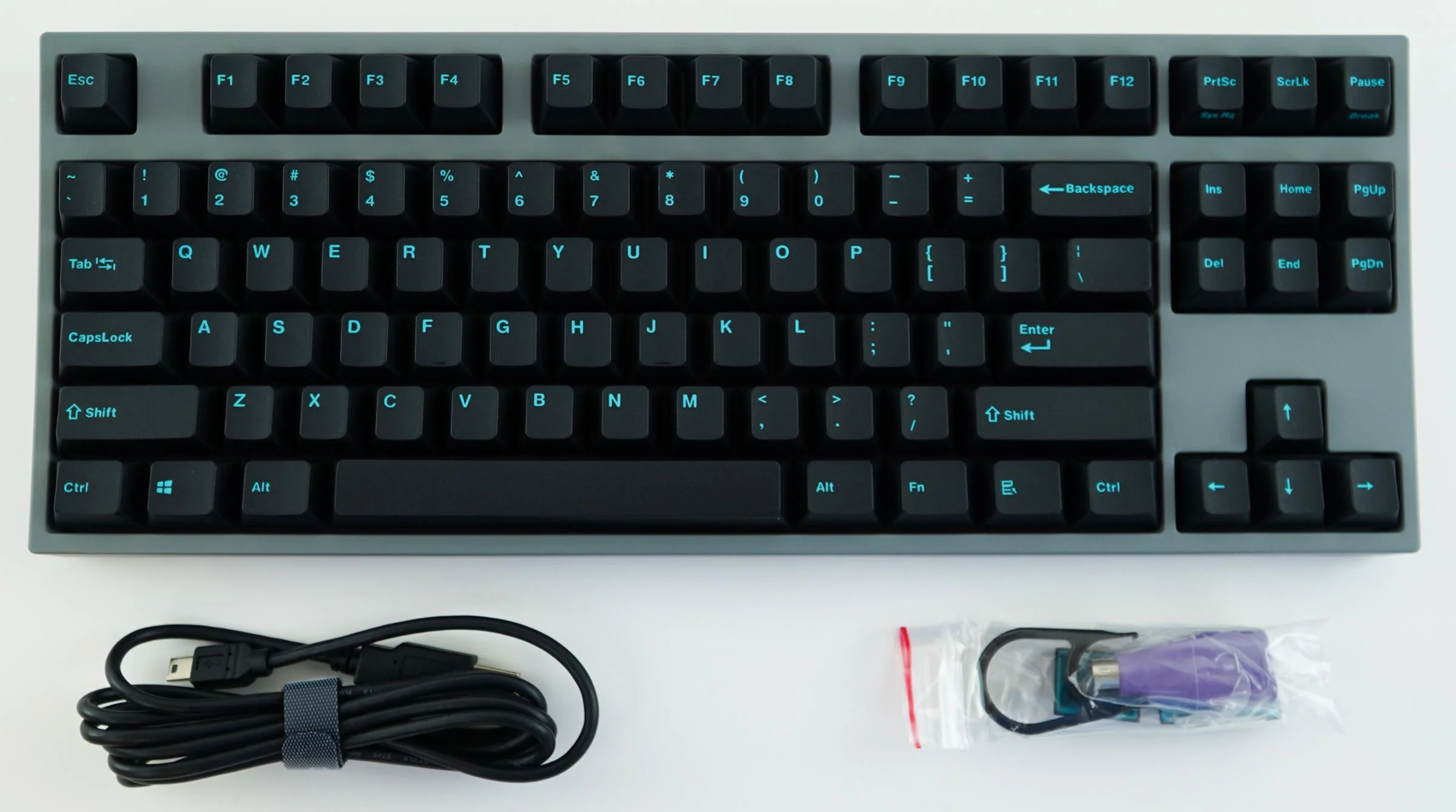 Leopold FC750R Charcoal Blue TKL Double Shot PBT Mechanical Keyboard - Image 7