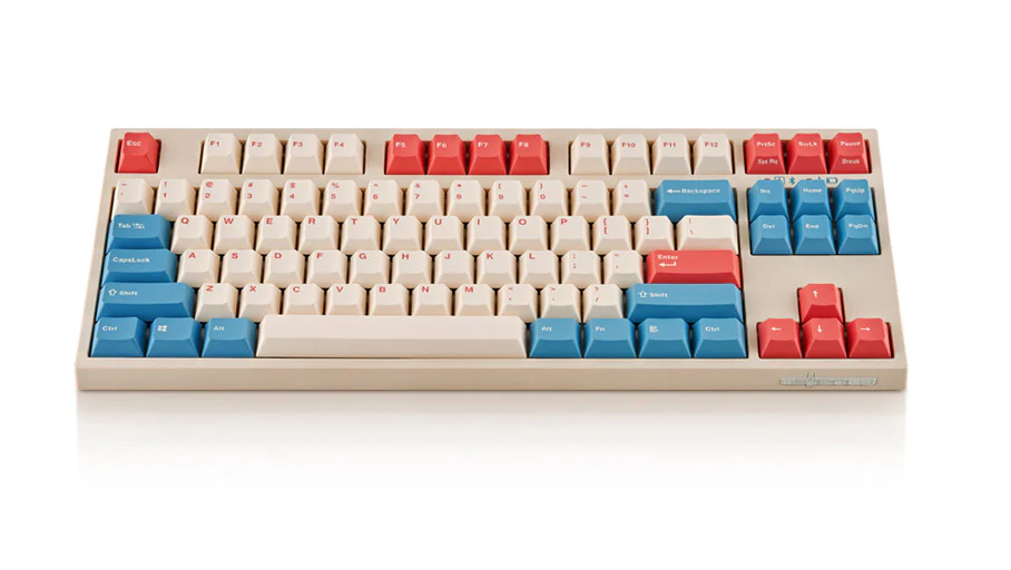 Leopold FC750RBT Coral/Blue Bluetooth TKL PD Double Shot PBT Mechanical Keyboard - Image 2