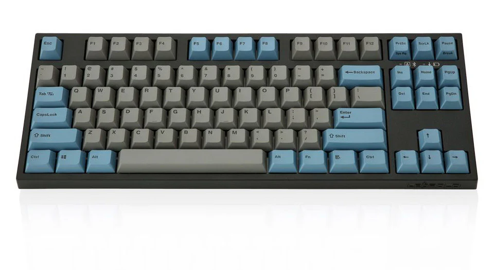 Leopold FC750RBT Bluetooth Grey/Blue PD TKL Double Shot PBT Mechanical Keyboard - Image 2