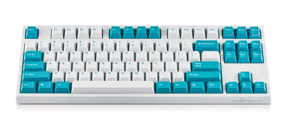 Leopold FC750RBT White/Mint TKL Bluetooth PD Double Shot PBT Mechanical Keyboard - Image 2