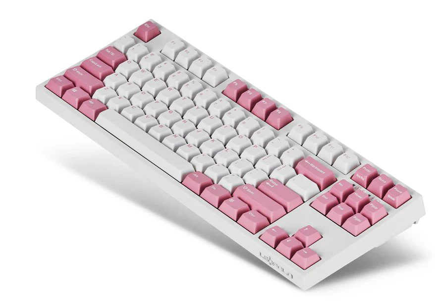 Leopold FC750RBT White/Pink TKL Bluetooth PD Double Shot PBT Mechanical Keyboard - Image 3